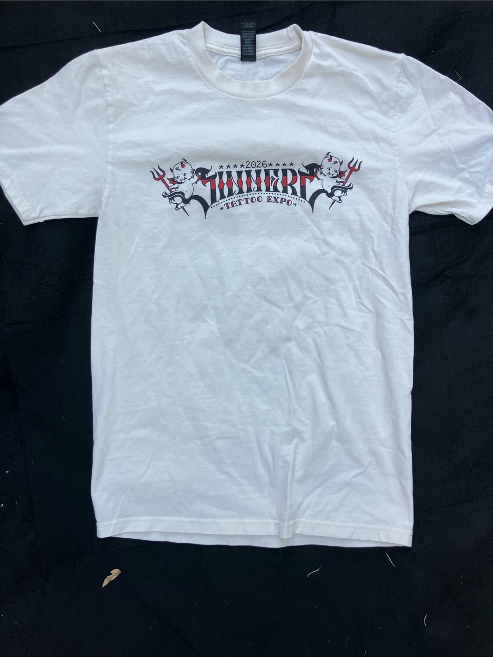 Gildan White Short-Sleeve Tattoo Expo 2026 Graphic Tee